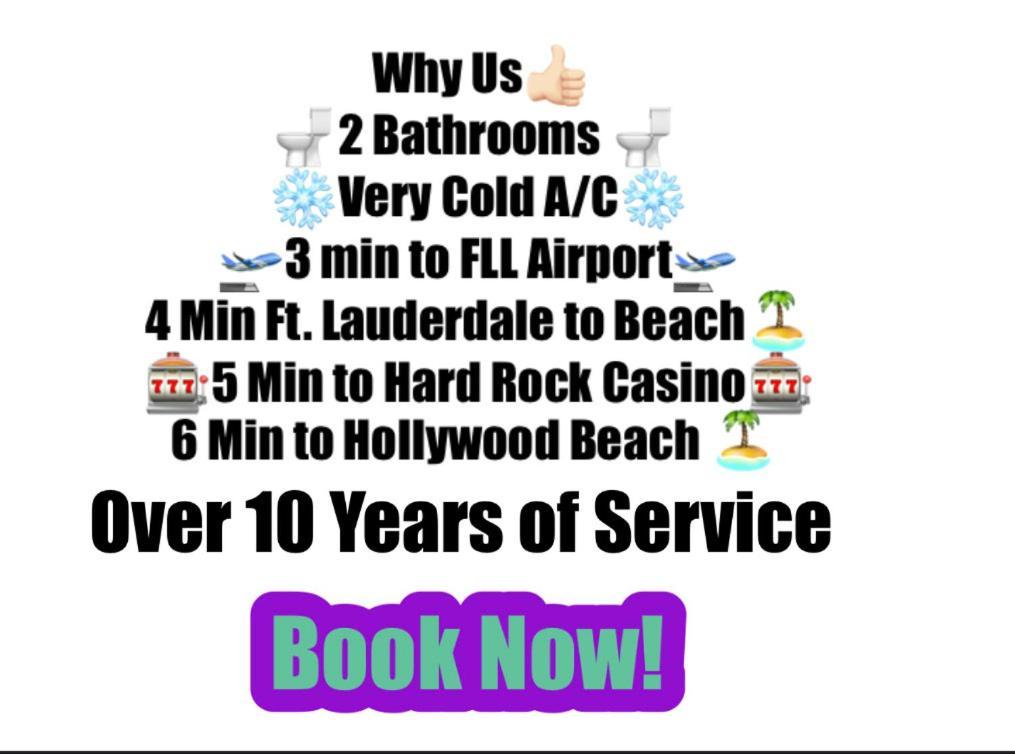 Airport Bunk House Free - Wifi - Parking - Coffee- Long Term Welcome Fort Lauderdale Exterior photo